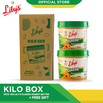 KILO BOX 2 pcs Lily's Classic Peanut Butter 1kg